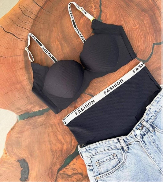 Victoria’s Secret Inspired Flower V-Cut Bra & Panty Set – Premium Imported Quality