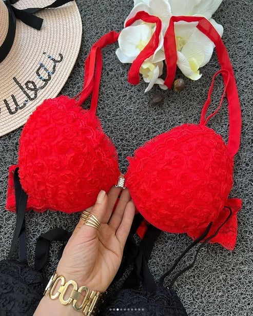 Victoria’s Secret Inspired Front-Open Push-Up Bra & Panty Set