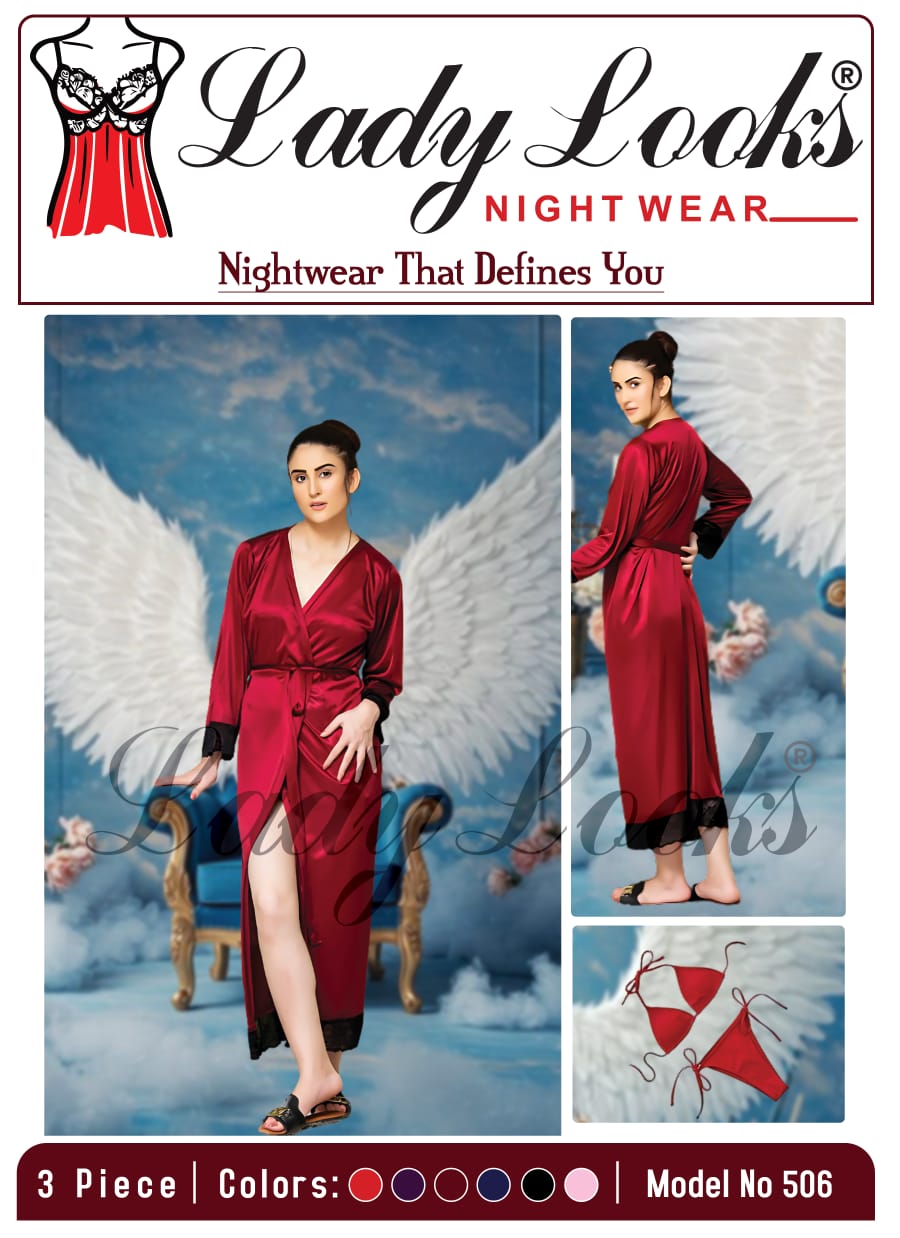 Fancy Long Gown with Bikini | Elegant Nightwear & Beachwear