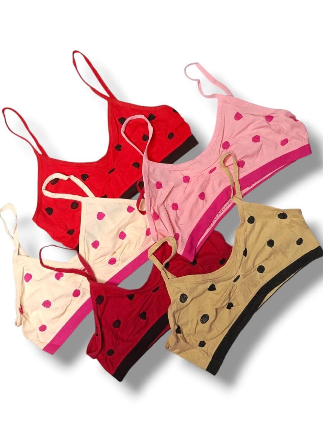 Women’s Polka Dot Cotton Bra – Free Size | Casual Everyday Wear