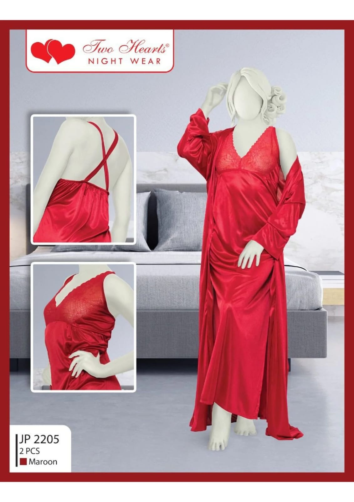 Women’s 2-Piece Nightwear Set – Stylish & Comfortable