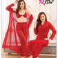 Premium Imported 4-Piece Net Nighty Set
