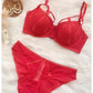 Stylish Sexy Front Cross Straps Padded Wired Bra & Panty Set – Premium Quality