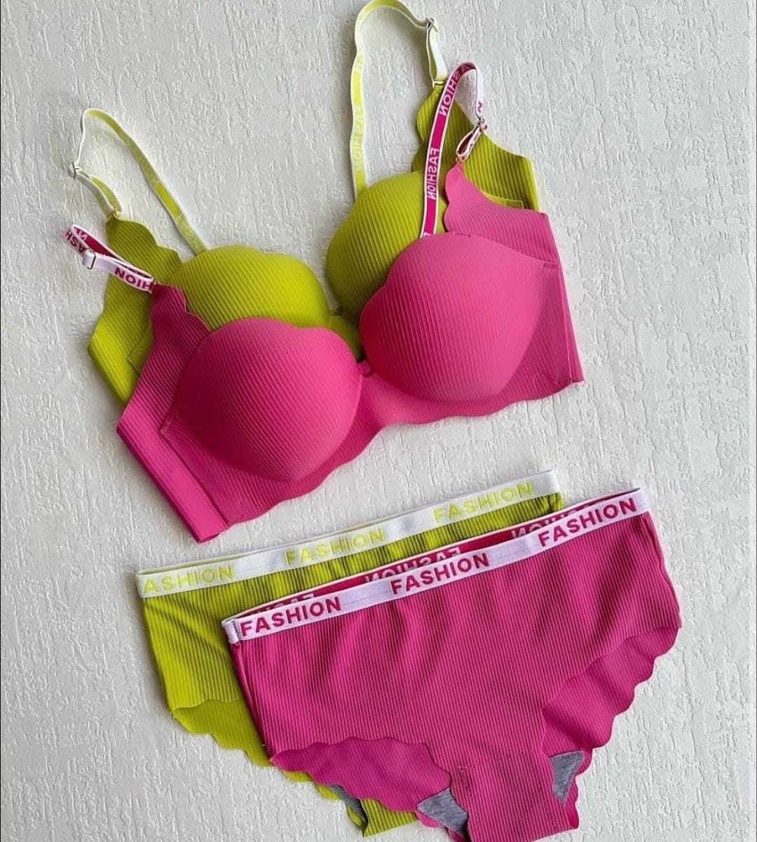 Victoria’s Secret Inspired Flower V-Cut Bra & Panty Set – Premium Imported Quality
