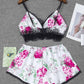 Floral Lace Cami Set – Elegant & Comfortable Sleepwear