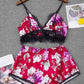 Floral Lace Cami Set – Elegant & Comfortable Sleepwear