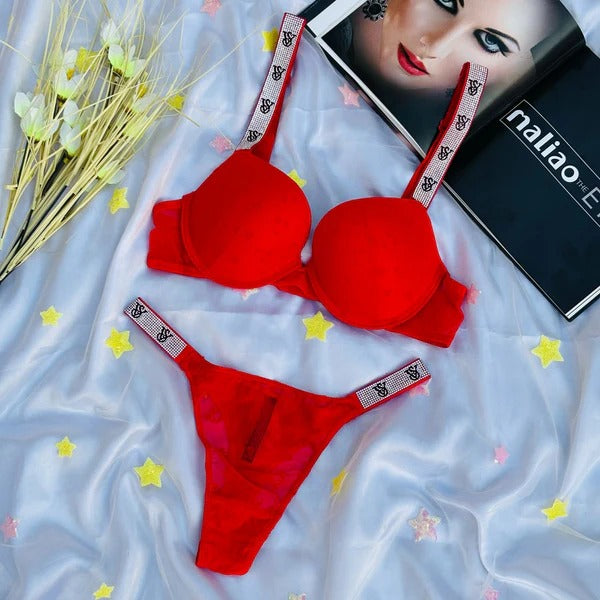 Victoria Secret-Inspired Wired Bra & Panty Set