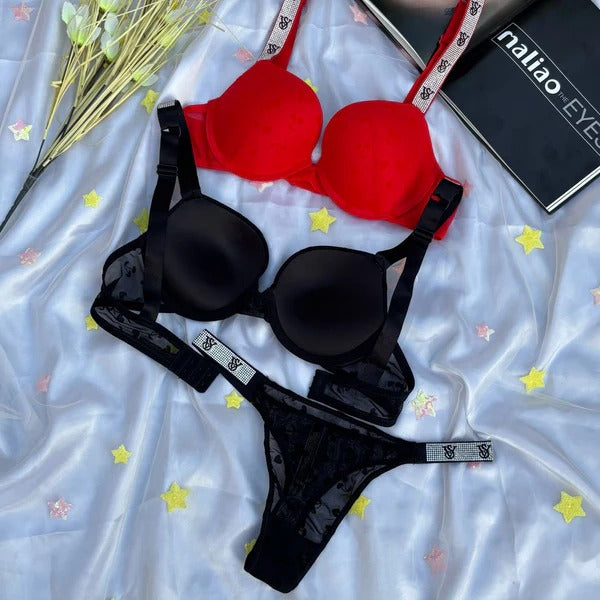 Victoria Secret-Inspired Wired Bra & Panty Set