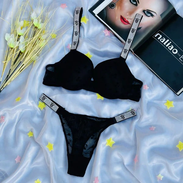 Victoria Secret-Inspired Wired Bra & Panty Set