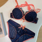 Victoria’s Secret Inspired Front-Open Push-Up Bra & Panty Set
