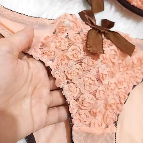 Victoria’s Secret Inspired Front-Open Push-Up Bra & Panty Set