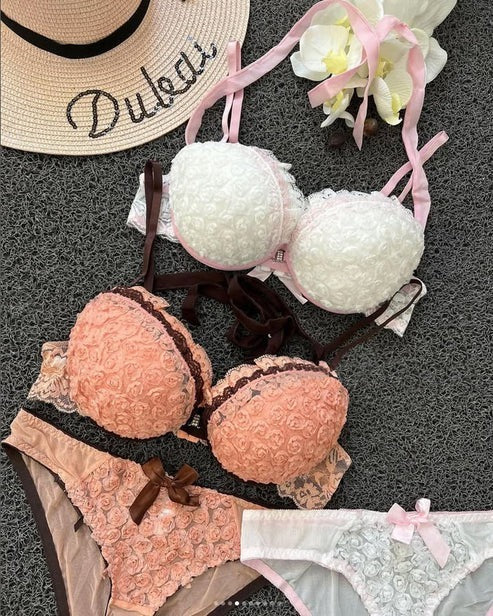 Victoria’s Secret Inspired Front-Open Push-Up Bra & Panty Set