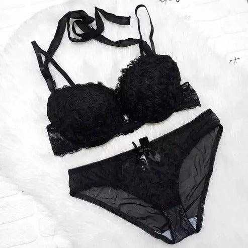Victoria’s Secret Inspired Front-Open Push-Up Bra & Panty Set
