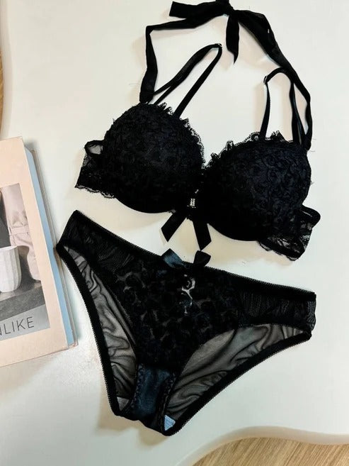 Victoria’s Secret Inspired Front-Open Push-Up Bra & Panty Set