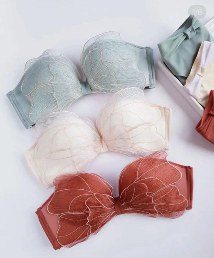 Elegance Sweet Butterfly Style Bra & Panty Set – Padded