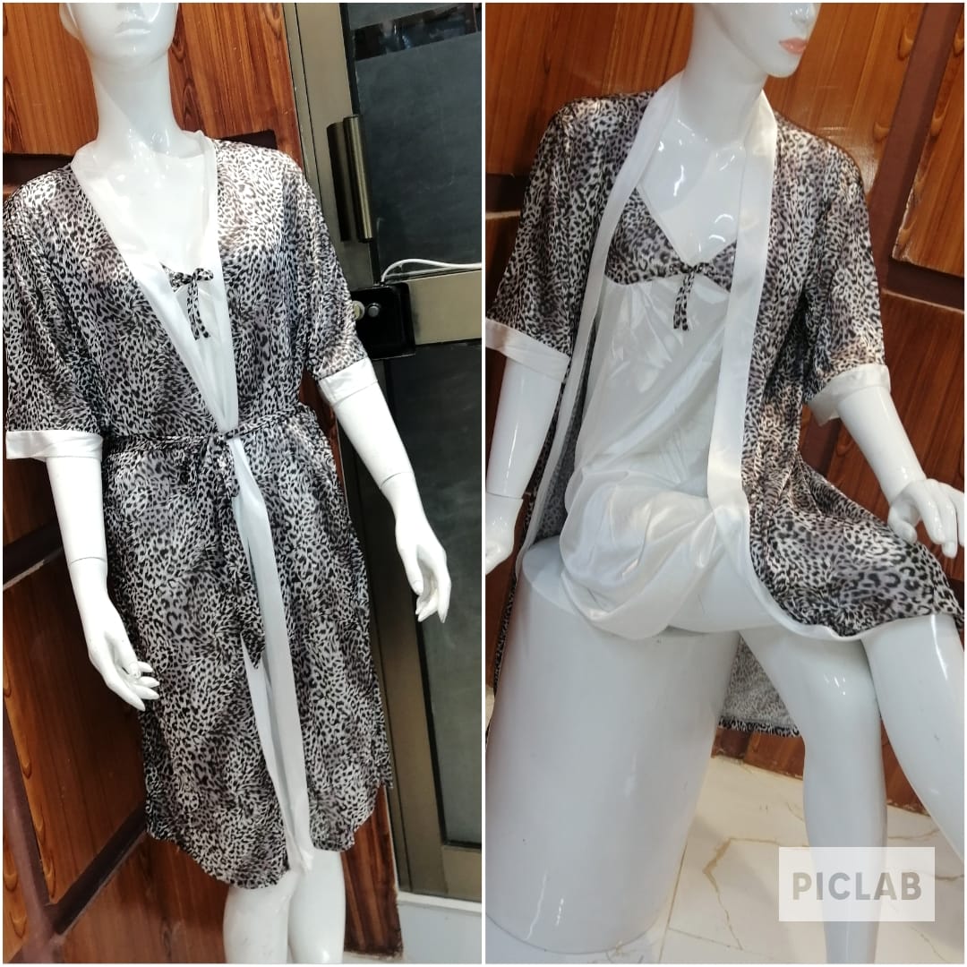 Cheetah Printed Nighty – Stylish & Comfortable Sleepwear