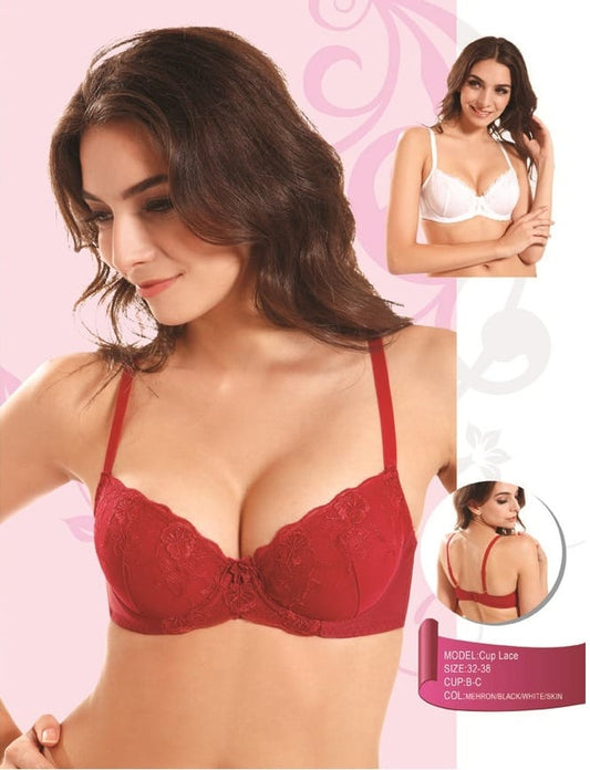 Cup Lace Bra by Flourish – Non Padded – Non Wired