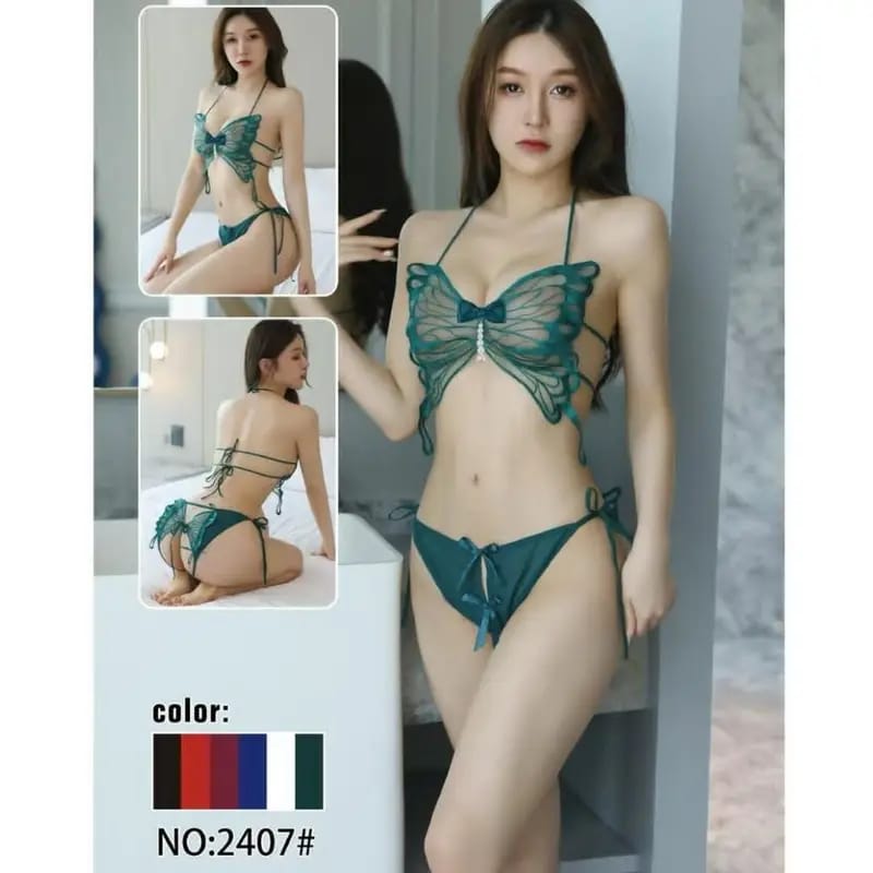 Fancy Bra & Panty Set – Free Size |