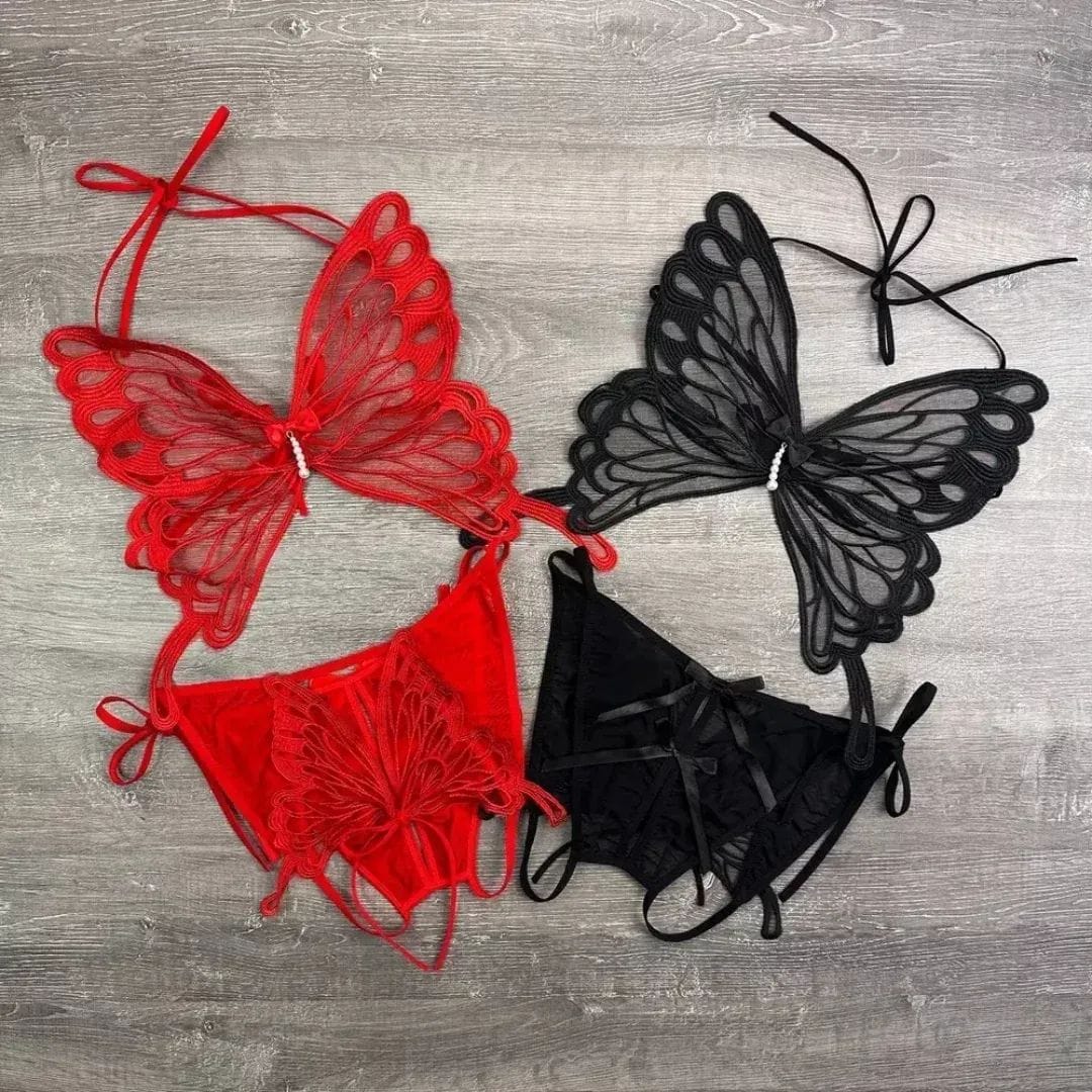 Fancy Bra & Panty Set – Free Size |