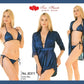 Women’s Gown with Bra & Panty Set – Elegant 3-Piece Nightwear