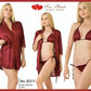 Women’s Gown with Bra & Panty Set – Elegant 3-Piece Nightwear