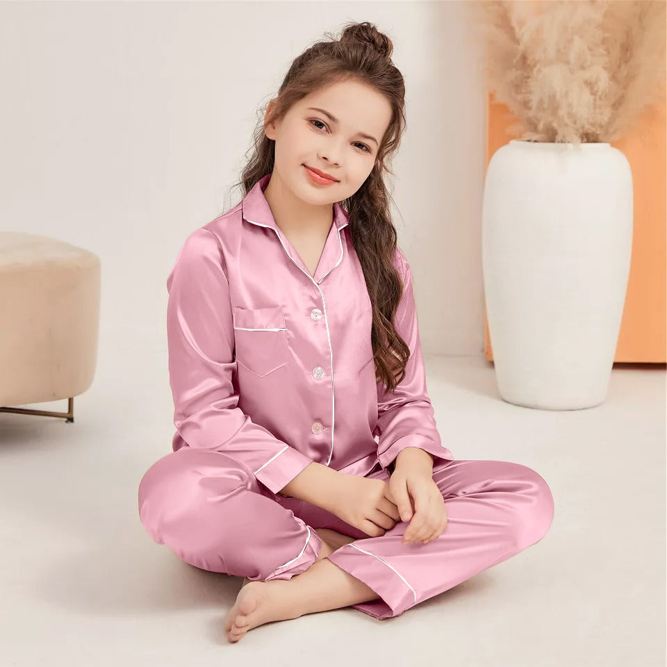 Kids Nighty Suit – Premium Imported Silk