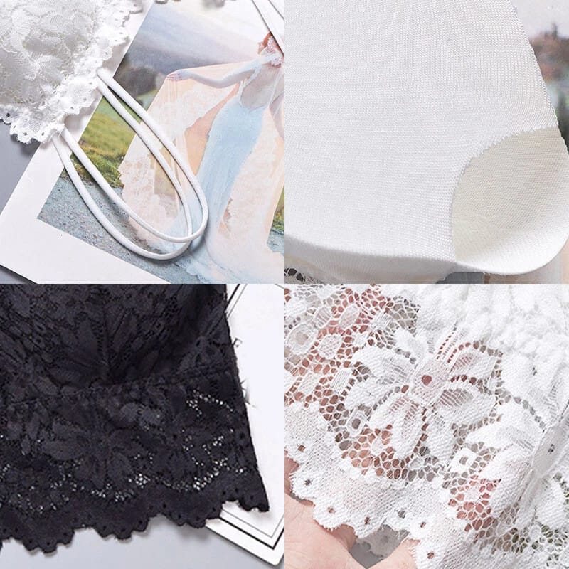 Women’s Lace Push-Up Bralette – Sexy Strap Bra Top Underwear