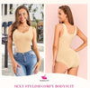 Premium Mid Body Shaper – Cross Notch Design with Adjustable Buckle