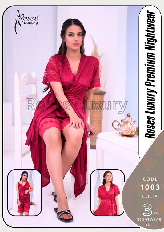 Roses Luxury Premium Nightwear