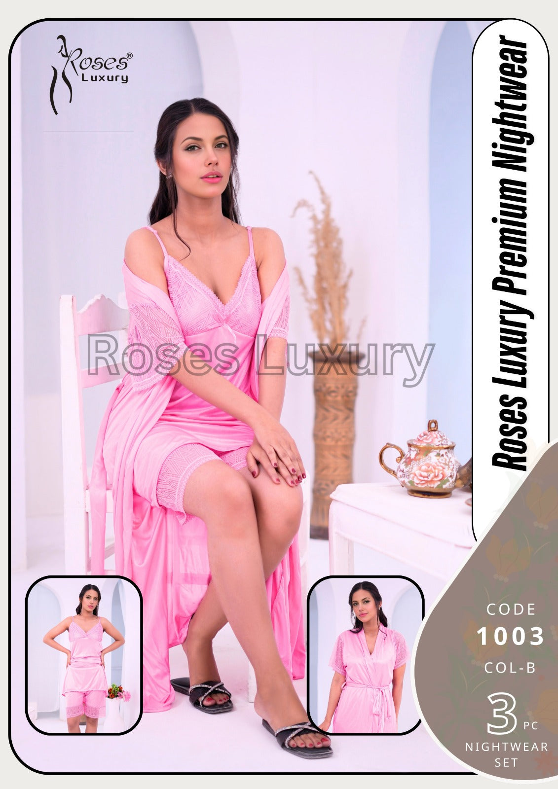 Roses Luxury Premium Nightwear