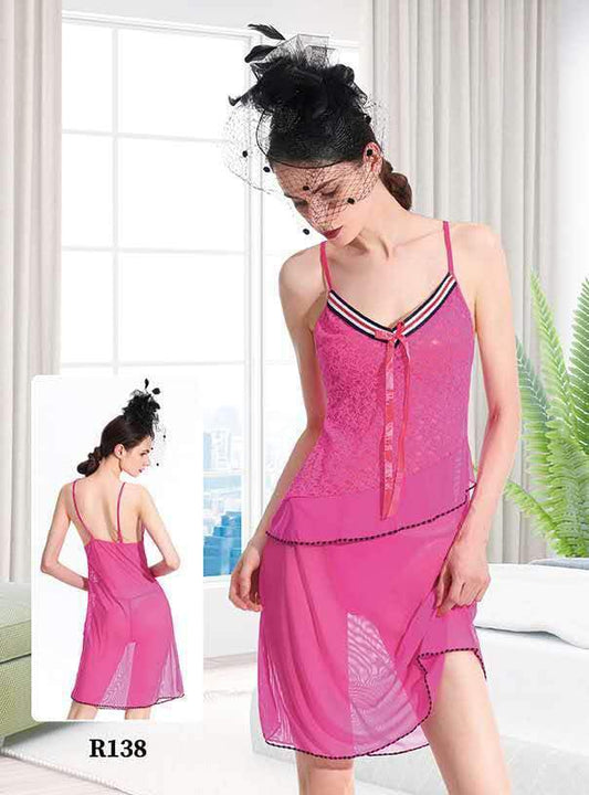 Short Romantic Nighty for Women – Elegant & Comfortable Sleepwear