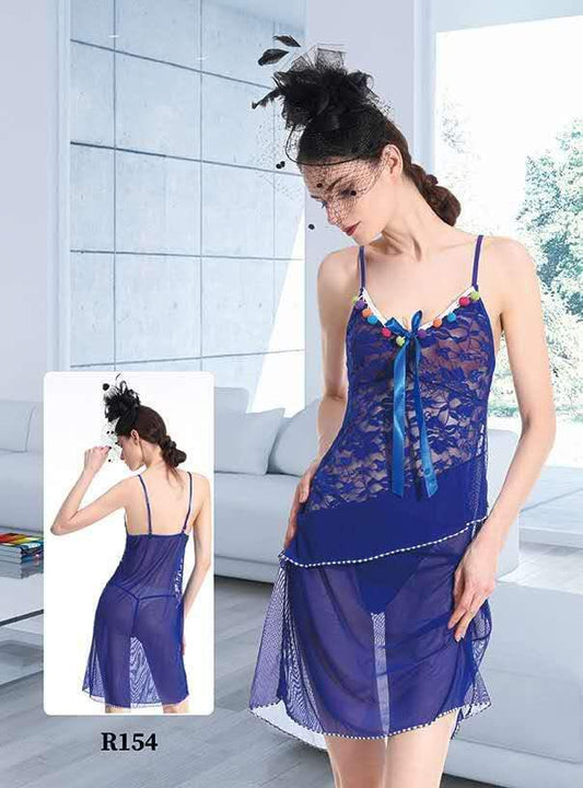 Short Romantic Nighty for Women – Elegant & Comfortable Sleepwear