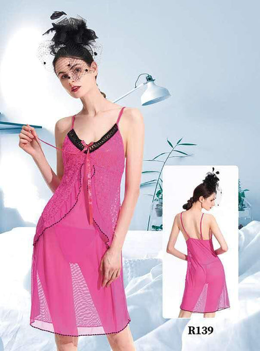 Short Romantic Nighty for Women – Elegant & Comfortable Sleepwear