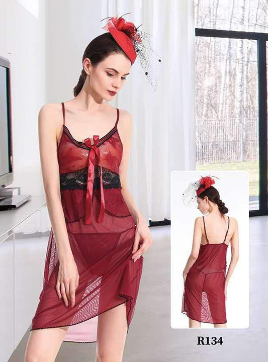 Short Romantic Nighty for Women – Elegant & Comfortable Sleepwear