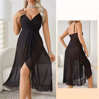 Women’s V-Neck Backless Night Dress | Free Size Sleepwear Art 320