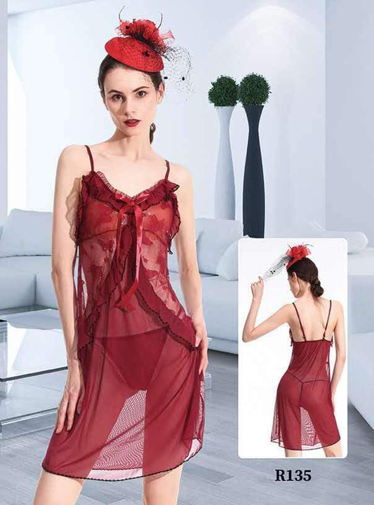 Short Romantic Nighty for Women – Elegant & Comfortable Sleepwear