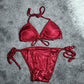 Satin Silk Padded Bikini Set – Luxurious