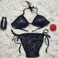 Satin Silk Padded Bikini Set – Luxurious