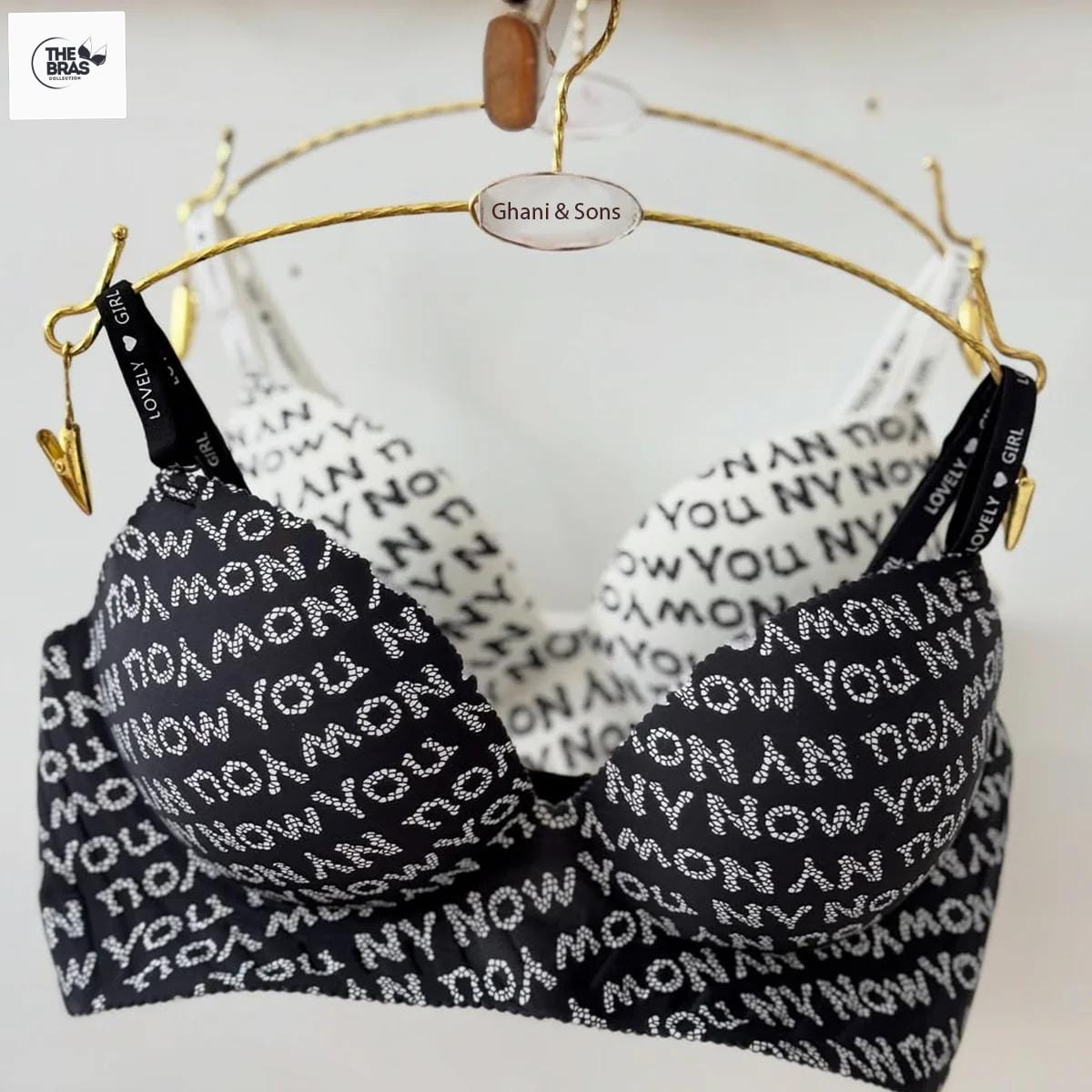 Women’s Alphabet Print Bra – Stylish & Comfortable Everyday Wear