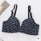 Women’s Alphabet Print Bra – Stylish & Comfortable Everyday Wear
