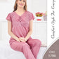 Silky Nights Imported Silk Nightwear Set – 2 Piece Trouser & Shirt