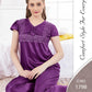 Silky Nights Imported Silk Nightwear Set – 2 Piece Trouser & Shirt