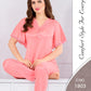 Silky Nights Imported Silk Nightwear Set – 2 Piece Trouser & Shirt
