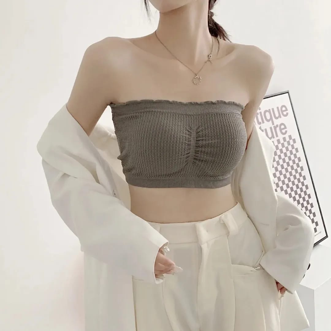 Women’s Padded Strapless Tube Bra – Comfortable & Supportive