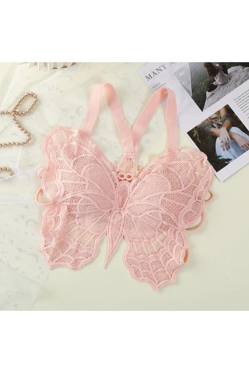 Fancy Butterfly Padded Bra – Free Size | Art: 1126